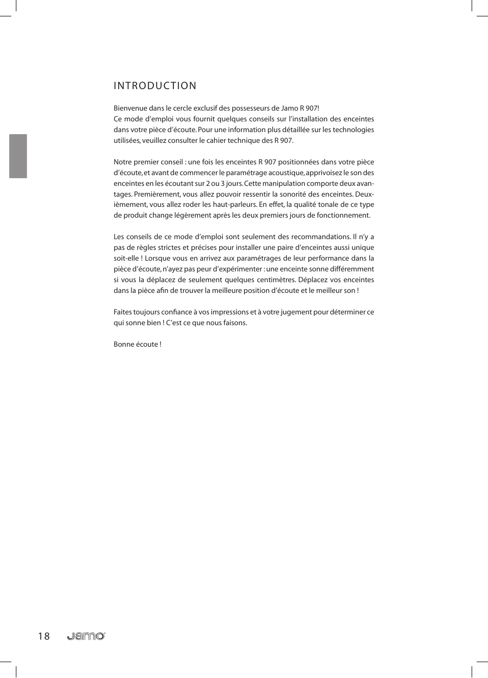 Français | JAMO R 907 User Manual | Page 18 / 122