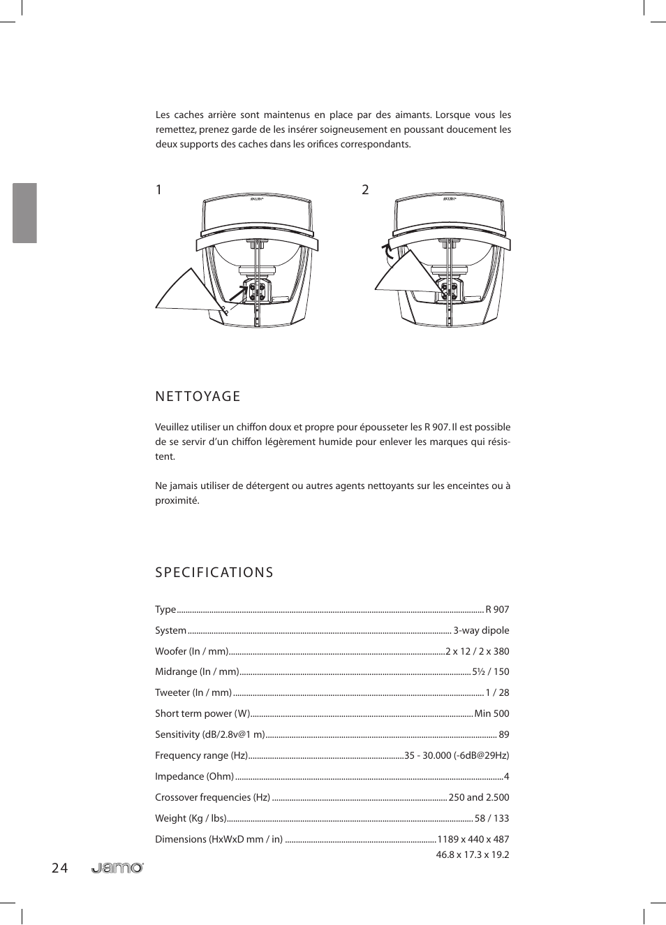 2 4 n e t toyag e | JAMO R 907 User Manual | Page 24 / 122