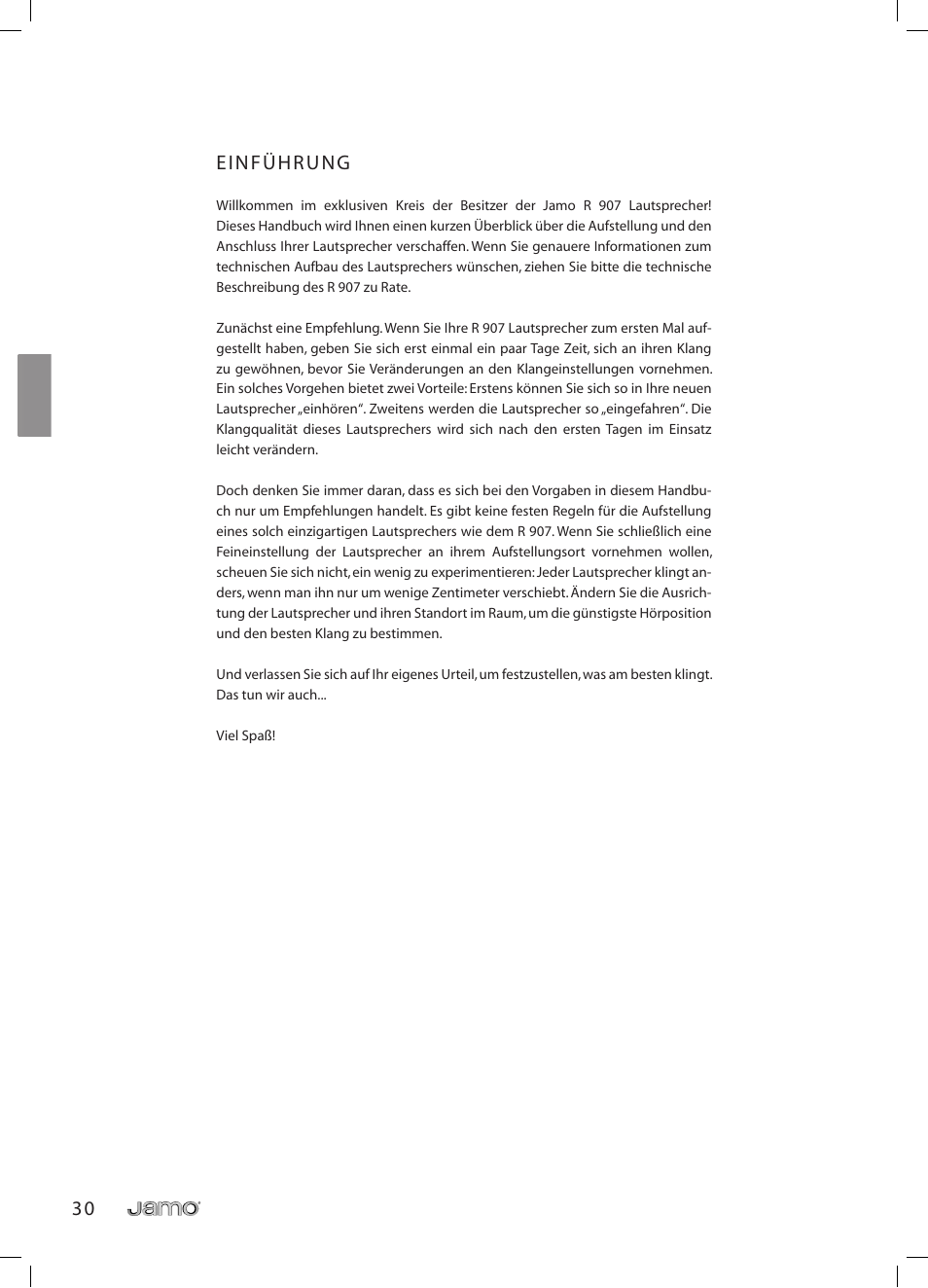 Français | JAMO R 907 User Manual | Page 30 / 122