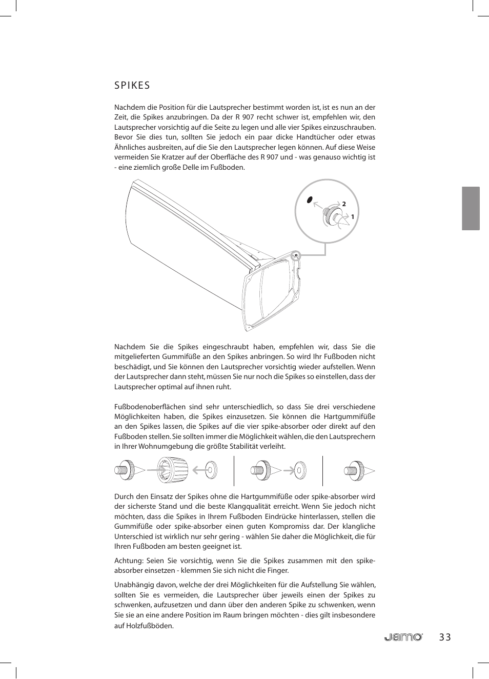 JAMO R 907 User Manual | Page 33 / 122