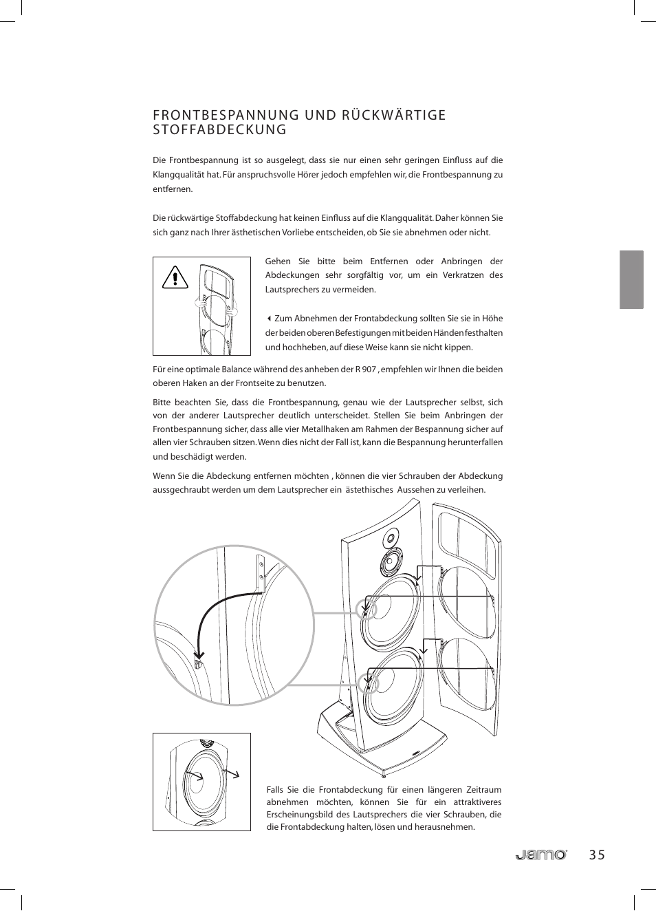 JAMO R 907 User Manual | Page 35 / 122