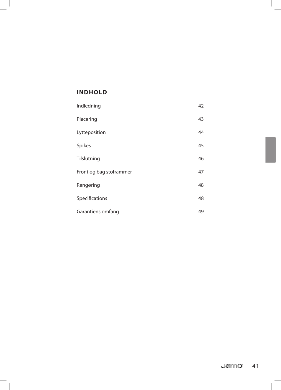JAMO R 907 User Manual | Page 41 / 122