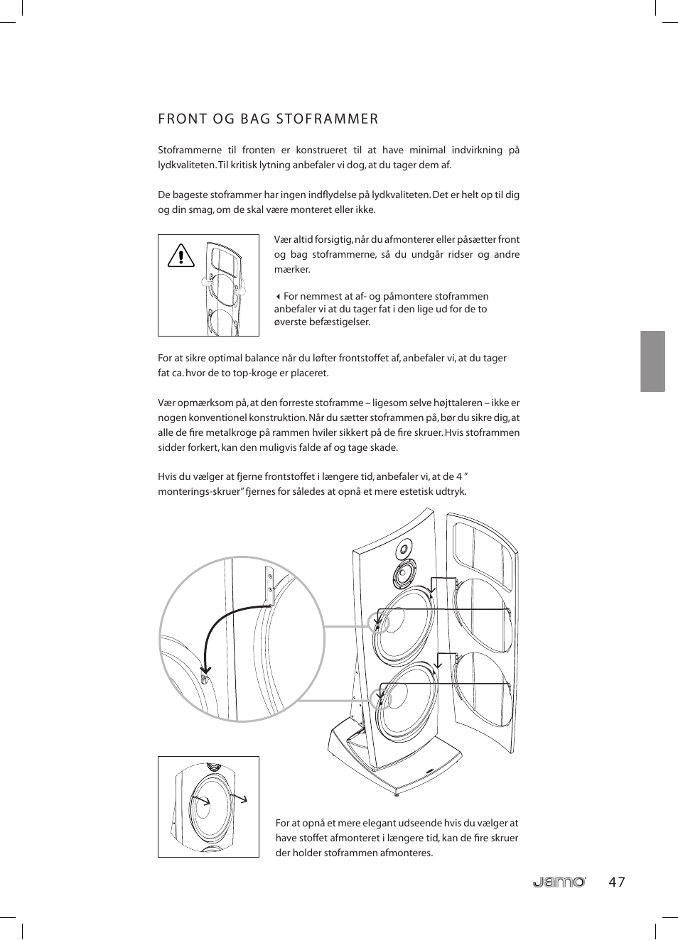 JAMO R 907 User Manual | Page 47 / 122