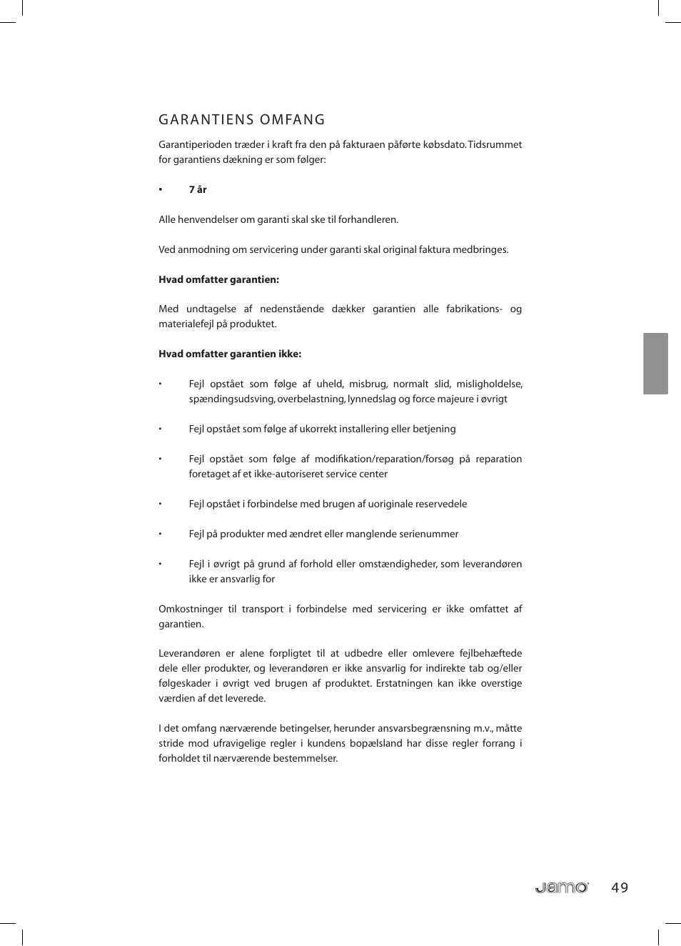 JAMO R 907 User Manual | Page 49 / 122