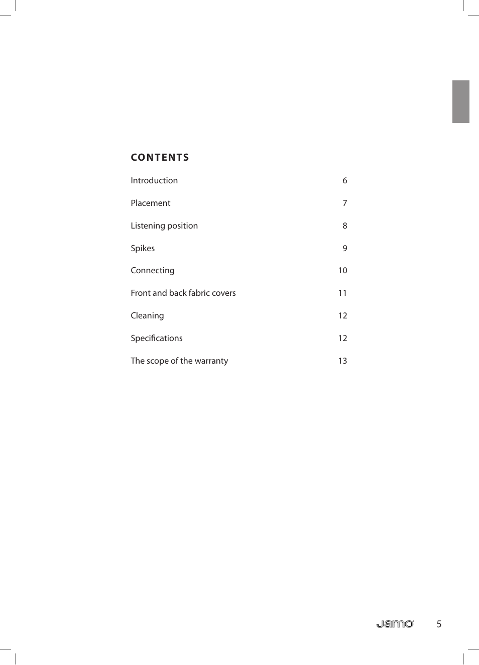 JAMO R 907 User Manual | Page 5 / 122