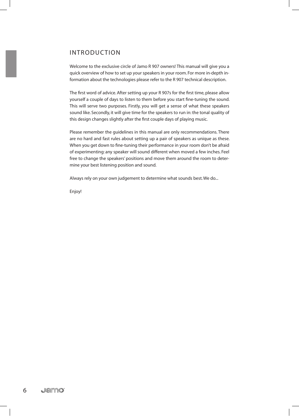 JAMO R 907 User Manual | Page 6 / 122