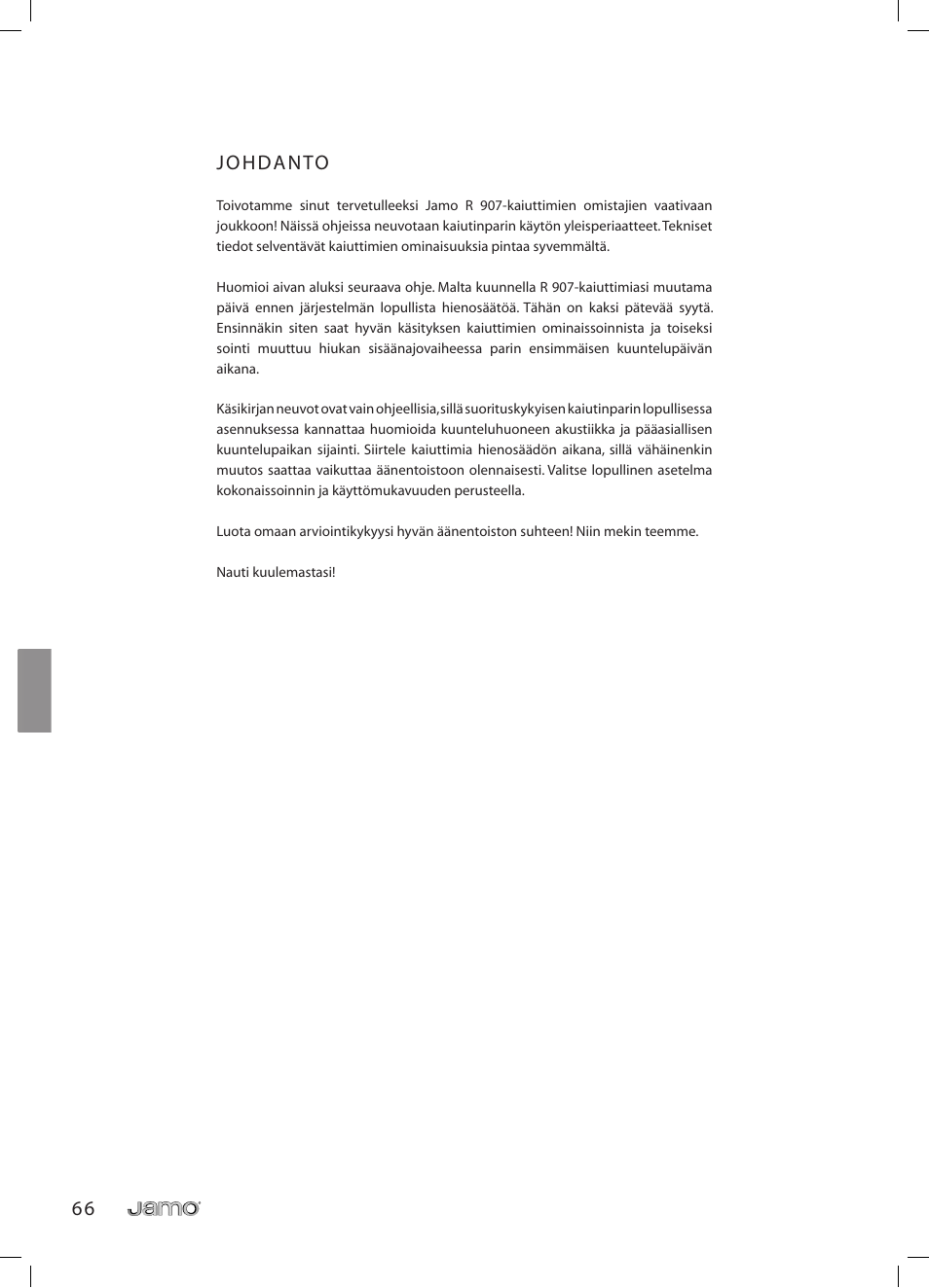 Français | JAMO R 907 User Manual | Page 66 / 122