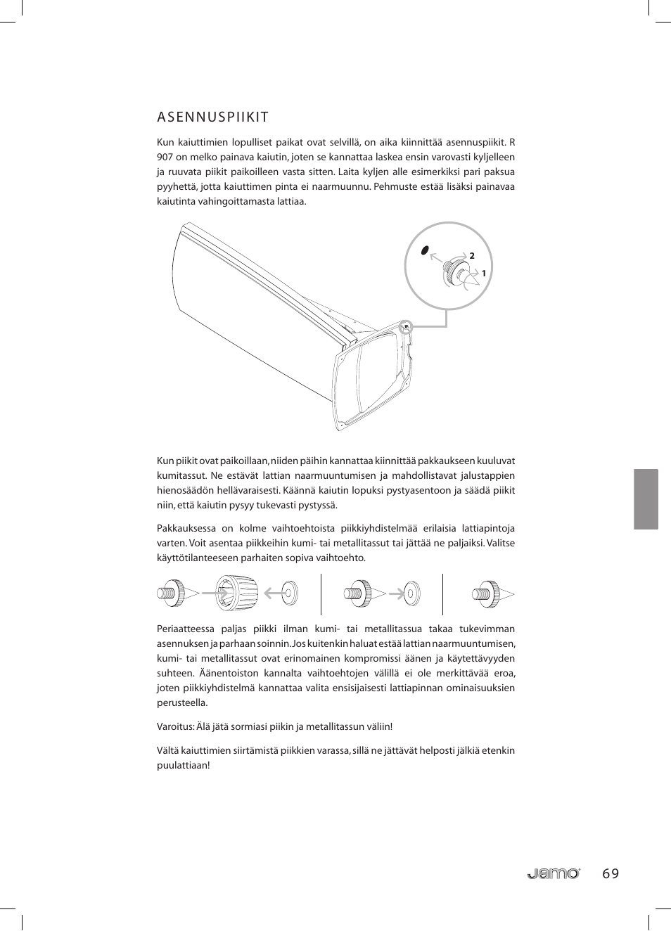 JAMO R 907 User Manual | Page 69 / 122