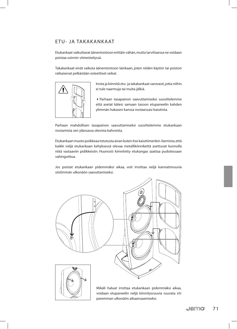 JAMO R 907 User Manual | Page 71 / 122
