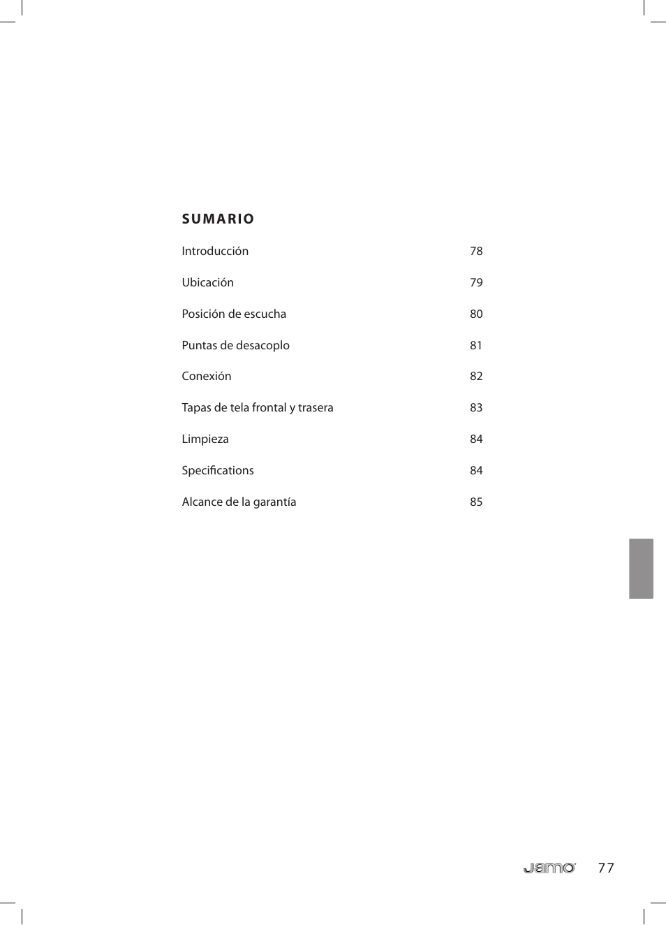 JAMO R 907 User Manual | Page 77 / 122