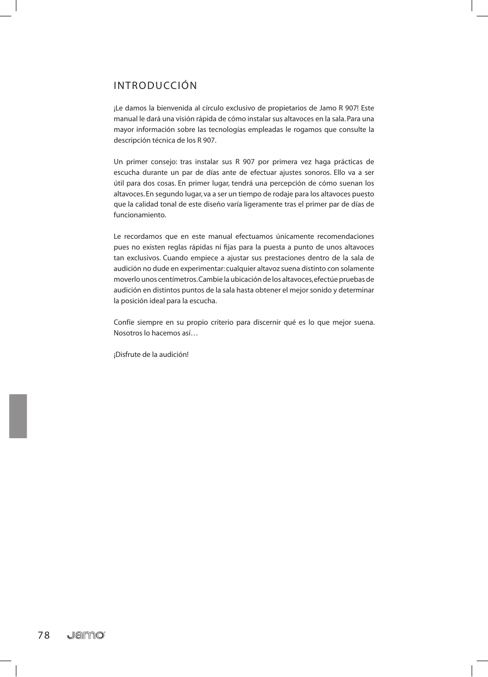 Français | JAMO R 907 User Manual | Page 78 / 122