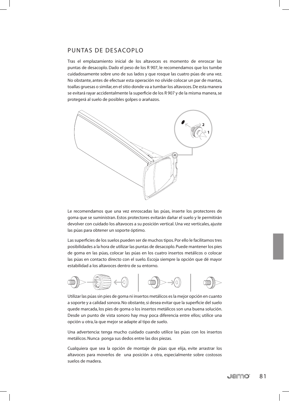 JAMO R 907 User Manual | Page 81 / 122
