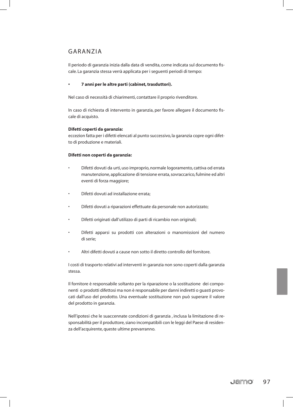 JAMO R 907 User Manual | Page 97 / 122