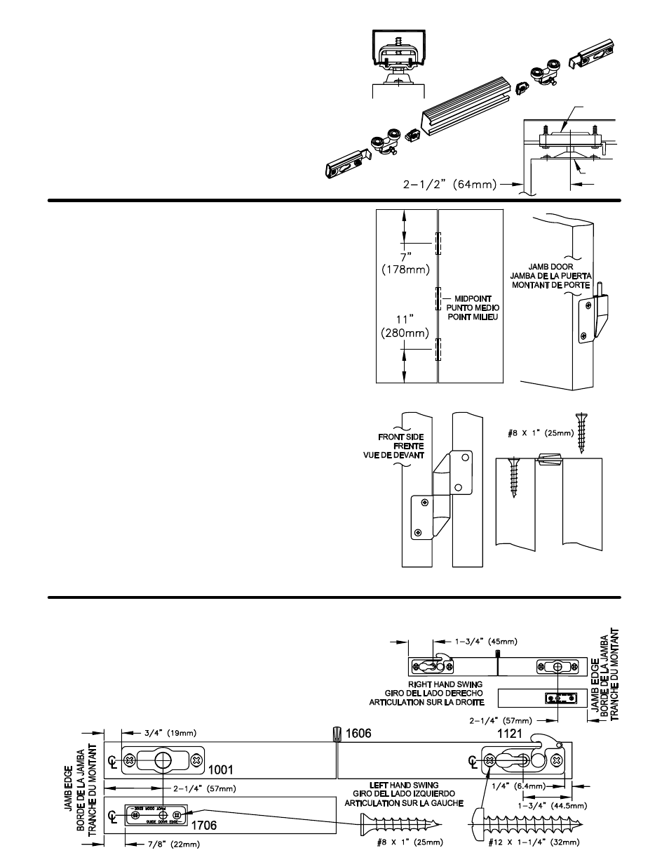Johnson Hardware 100FD Series User Manual | Page 2 / 4