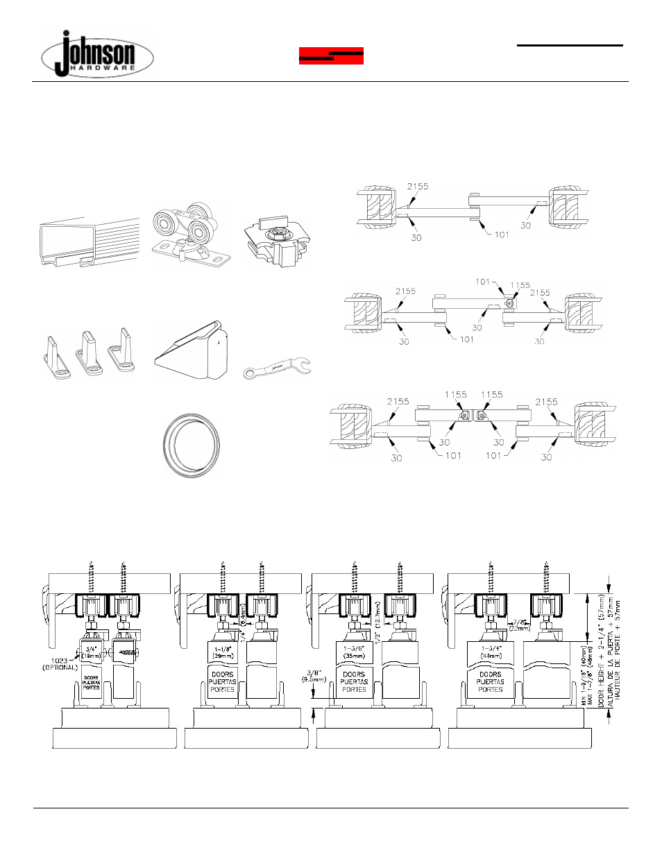 Johnson Hardware 111SD SERIES User Manual | 4 pages