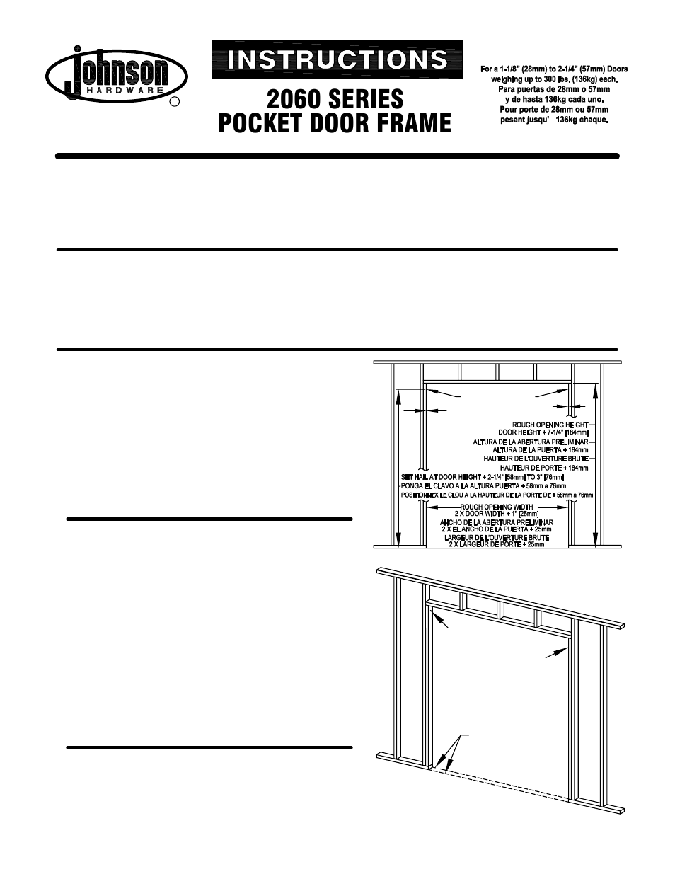 Johnson Hardware 20603068 User Manual | 4 pages