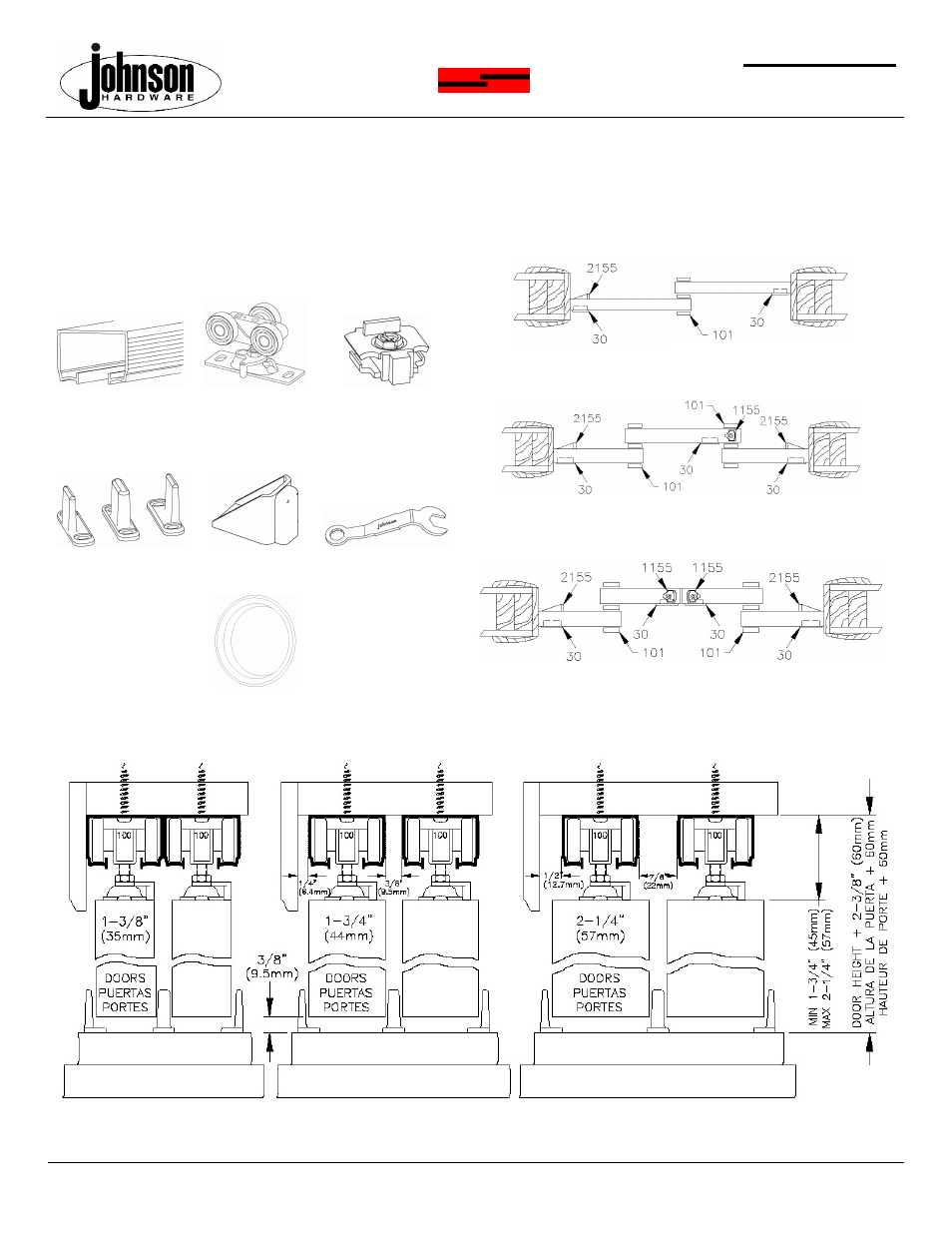 Johnson Hardware 100SD Series User Manual | 4 pages