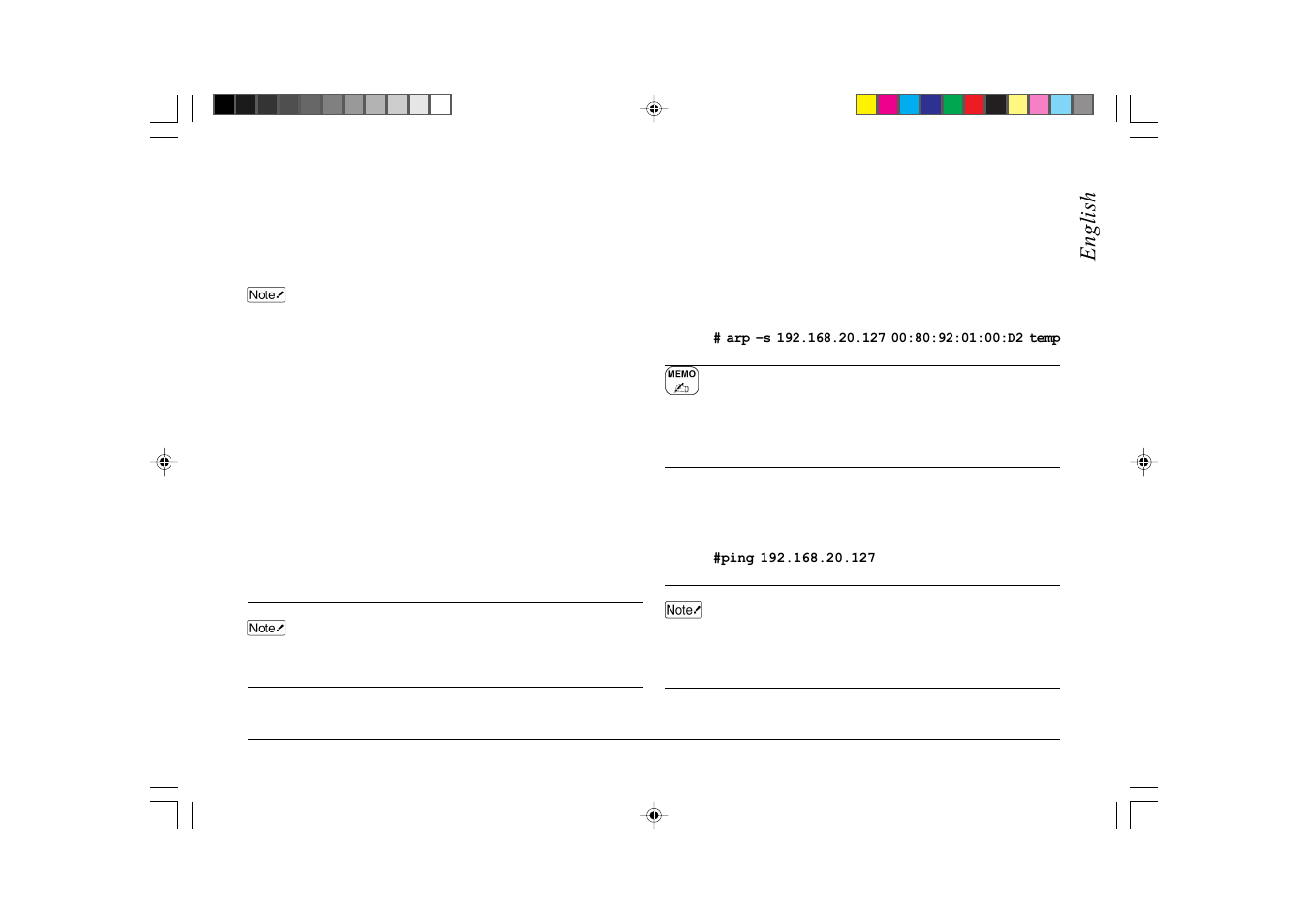 English using telnet | Japan Tiger 7100e+ User Manual | Page 109 / 160