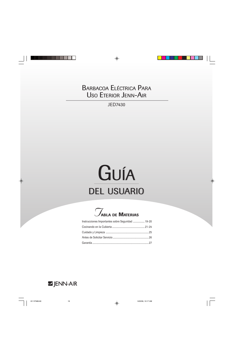 Usuario | Jenn-Air JED7430 User Manual | Page 19 / 28