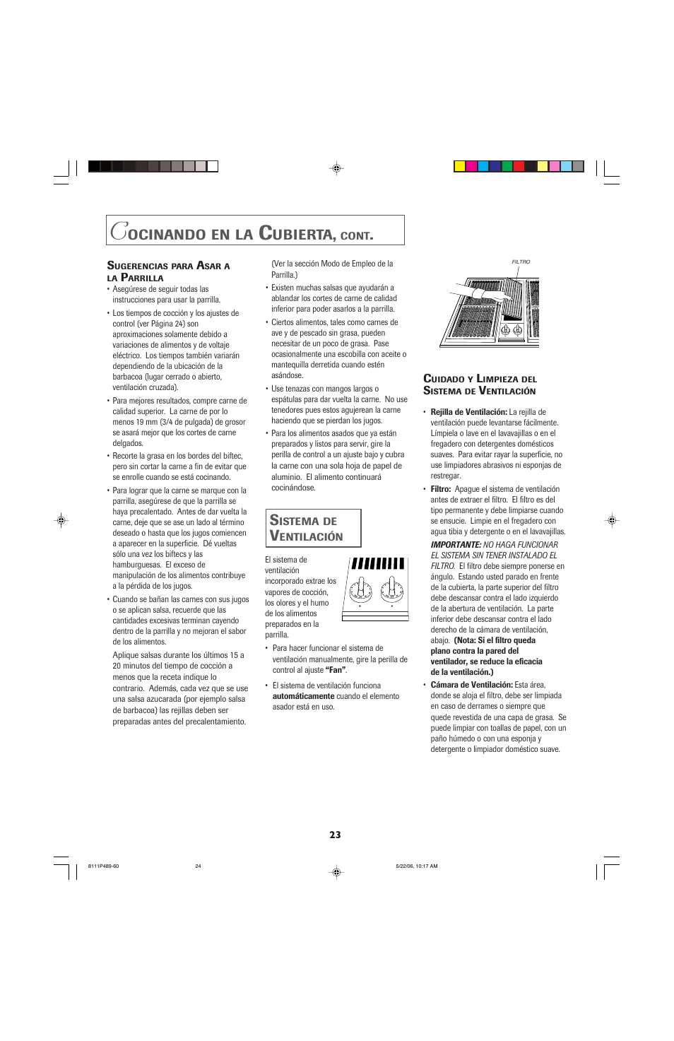 Ocinando, Ubierta | Jenn-Air JED7430 User Manual | Page 24 / 28