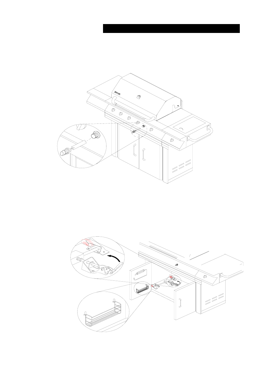Battery assembly, Spice tray & brake assembly | Jenn-Air 720-0100-NG User Manual | Page 8 / 27