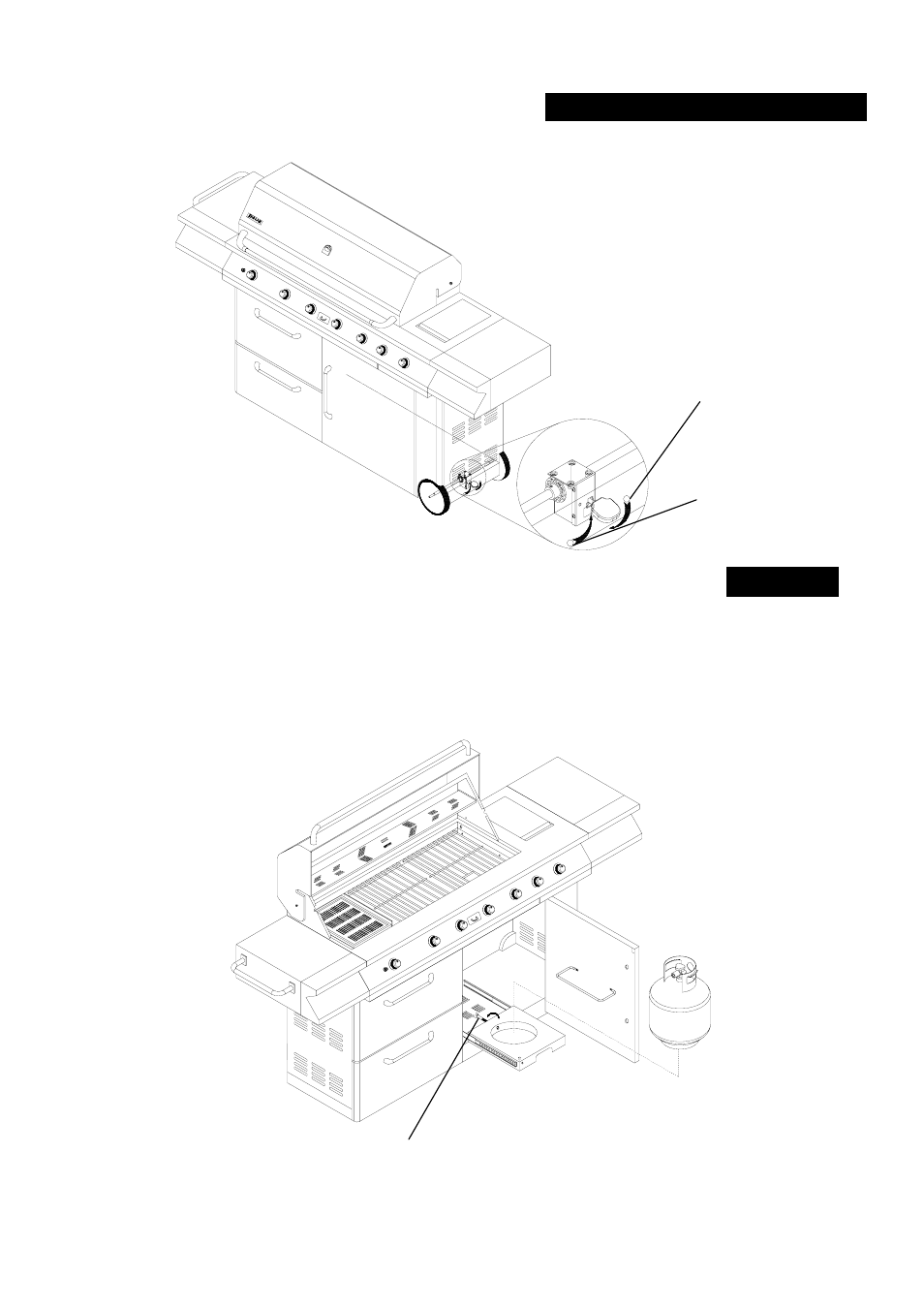 Braking system operations, Liquid propane cylinder retention system | Jenn-Air 720-0165 User Manual | Page 10 / 29