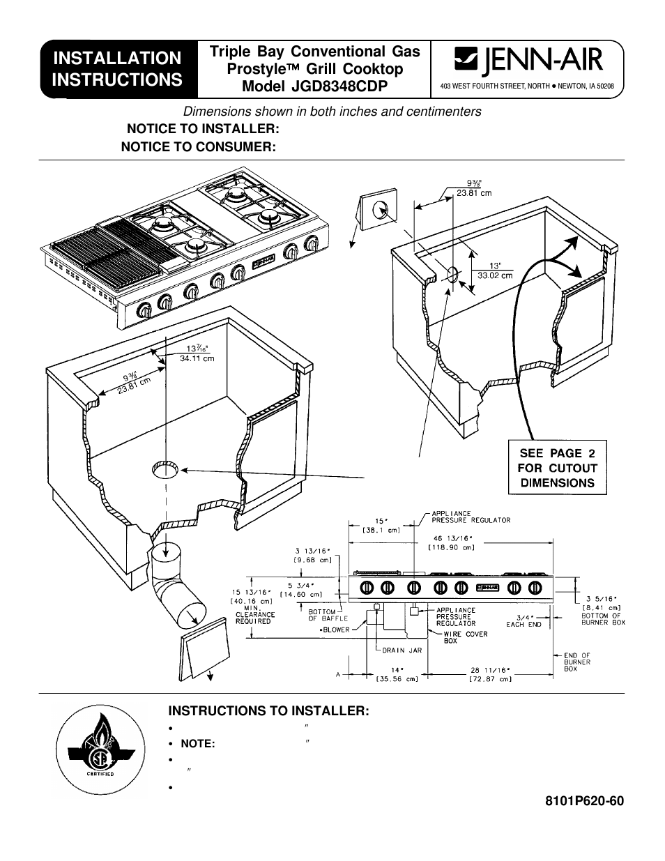 Jenn-Air JGD8348CDP User Manual | 36 pages