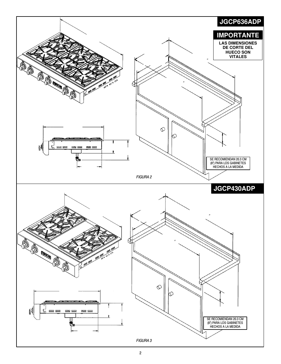 Importante | Jenn-Air JGCP430ADP User Manual | Page 14 / 36