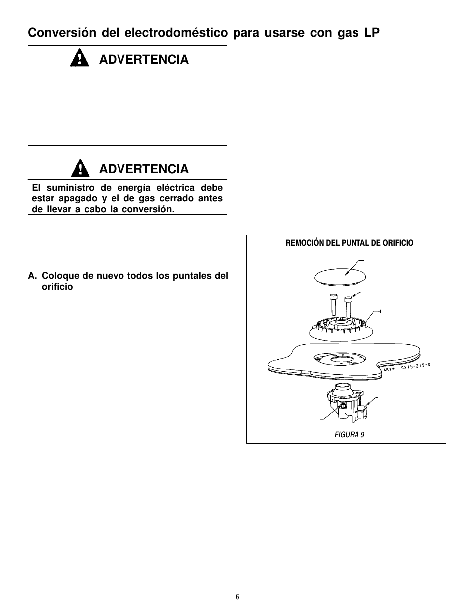 Advertencia | Jenn-Air JGCP430ADP User Manual | Page 18 / 36
