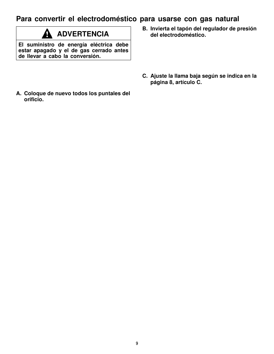 Advertencia | Jenn-Air JGCP430ADP User Manual | Page 21 / 36