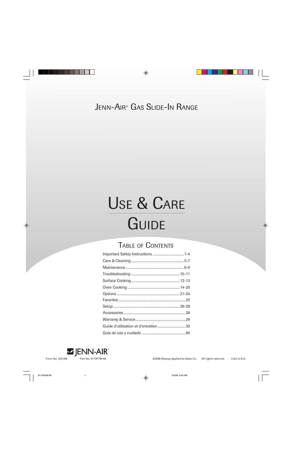 Jenn-Air 8113P759-60 User Manual | 92 pages