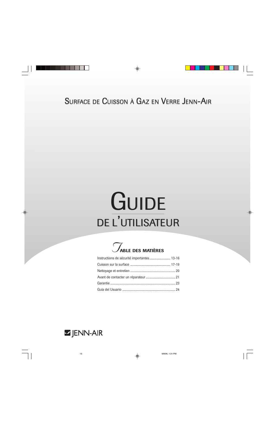 Uide, Utilisateur | Jenn-Air 8112P341-60 User Manual | Page 13 / 36