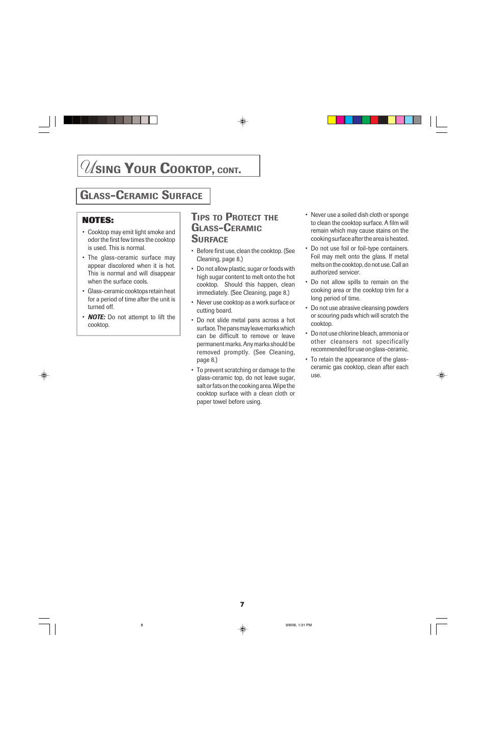 Sing, Ooktop | Jenn-Air 8112P341-60 User Manual | Page 8 / 36