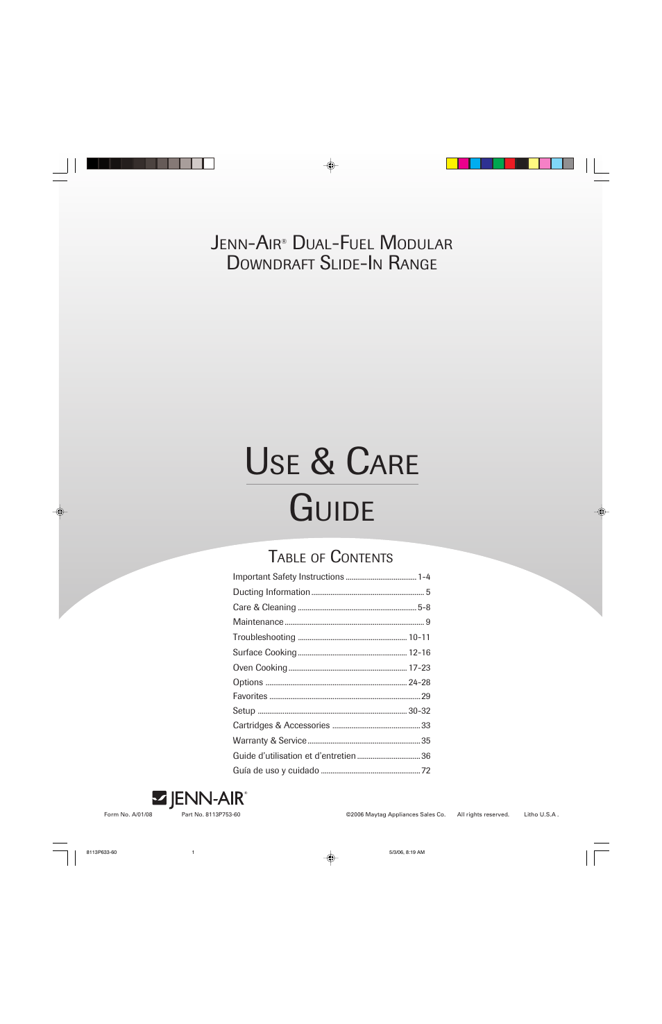Jenn-Air 8113P753-60 User Manual | 108 pages