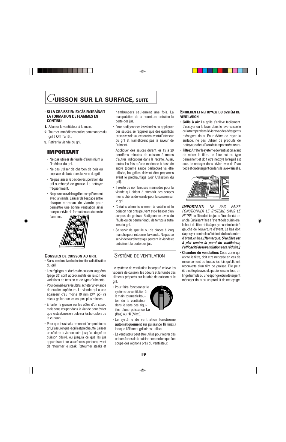 Uisson, Surface | Jenn-Air PRO-STYLE 8111P535-60 User Manual | Page 20 / 36