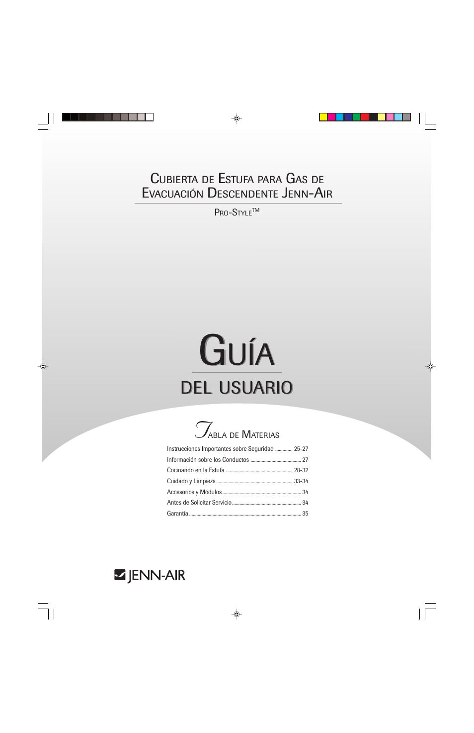Usuario | Jenn-Air PRO-STYLE 8111P535-60 User Manual | Page 25 / 36