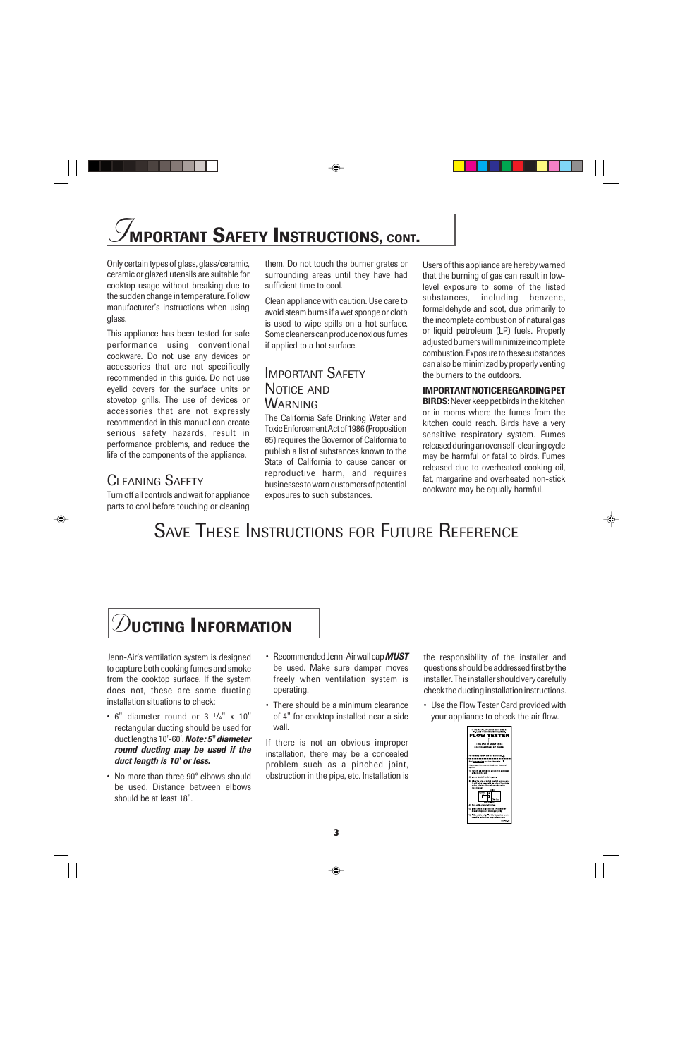 Jenn-Air PRO-STYLE 8111P535-60 User Manual | Page 4 / 36