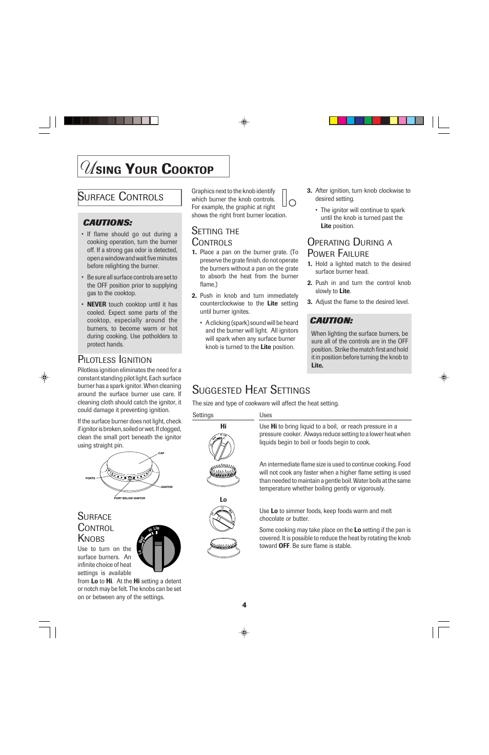 Sing, Ooktop | Jenn-Air PRO-STYLE 8111P535-60 User Manual | Page 5 / 36