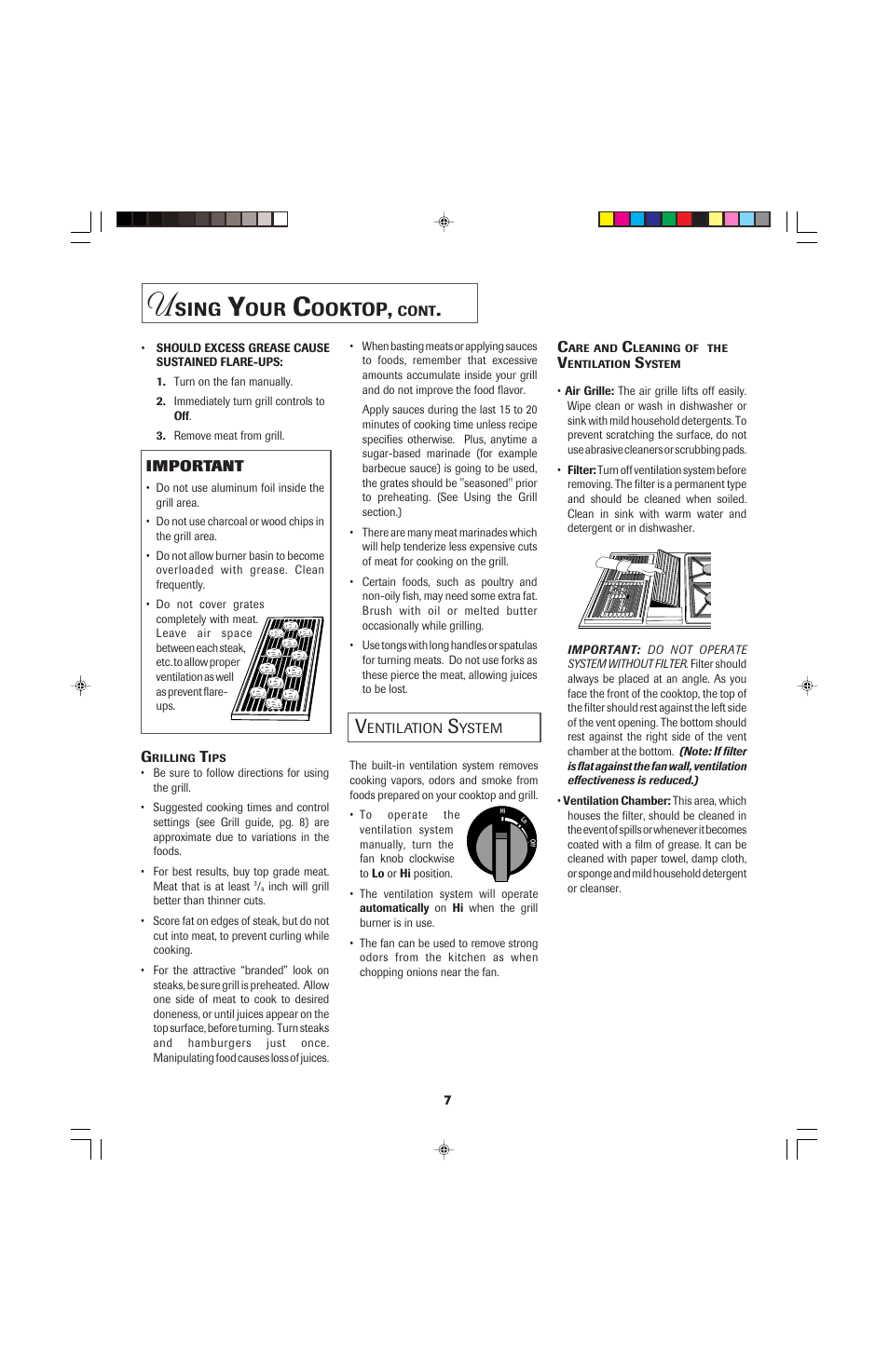 Sing, Ooktop | Jenn-Air PRO-STYLE 8111P535-60 User Manual | Page 8 / 36