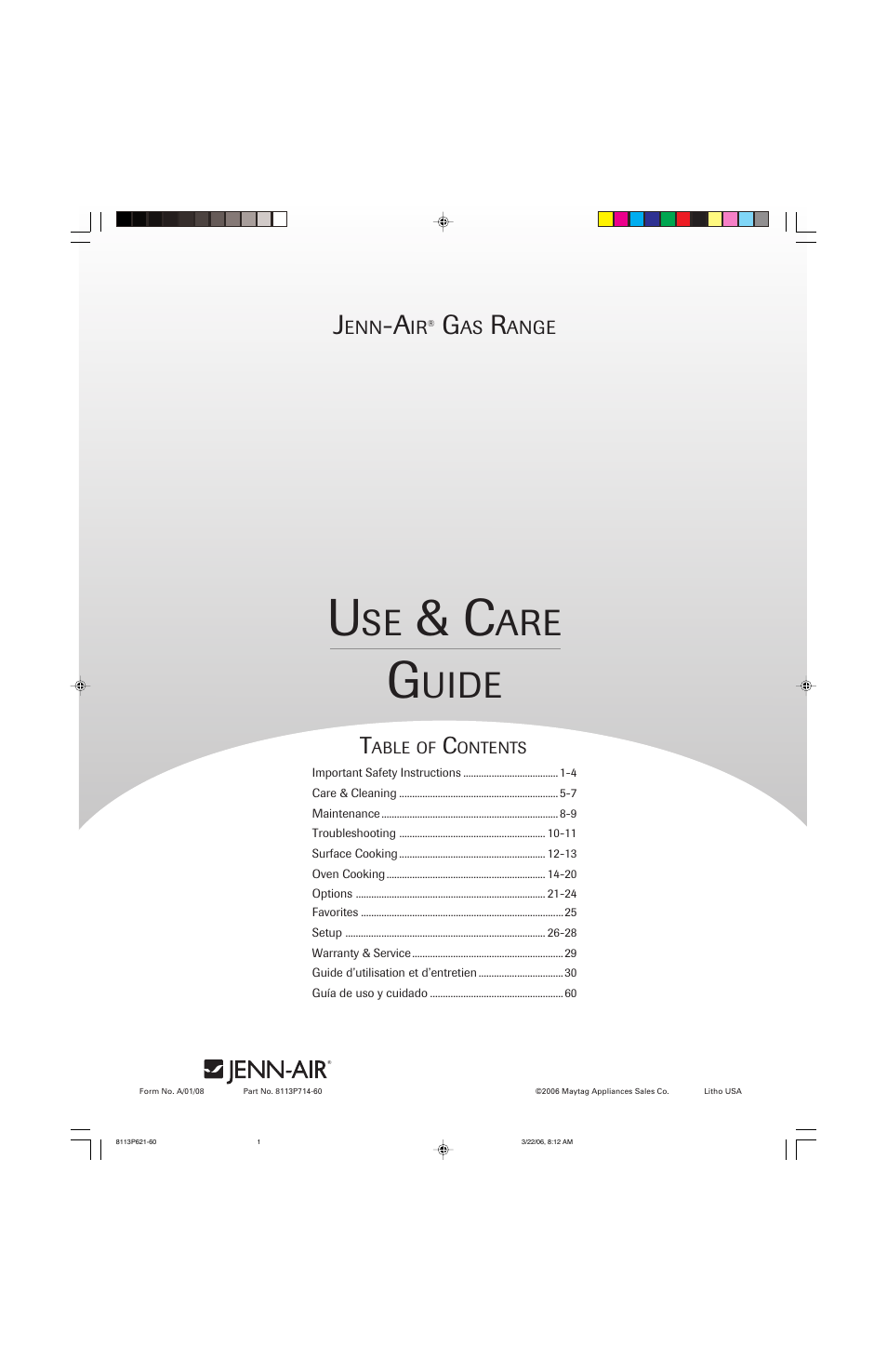 Jenn-Air 8113P714-60 User Manual | 92 pages