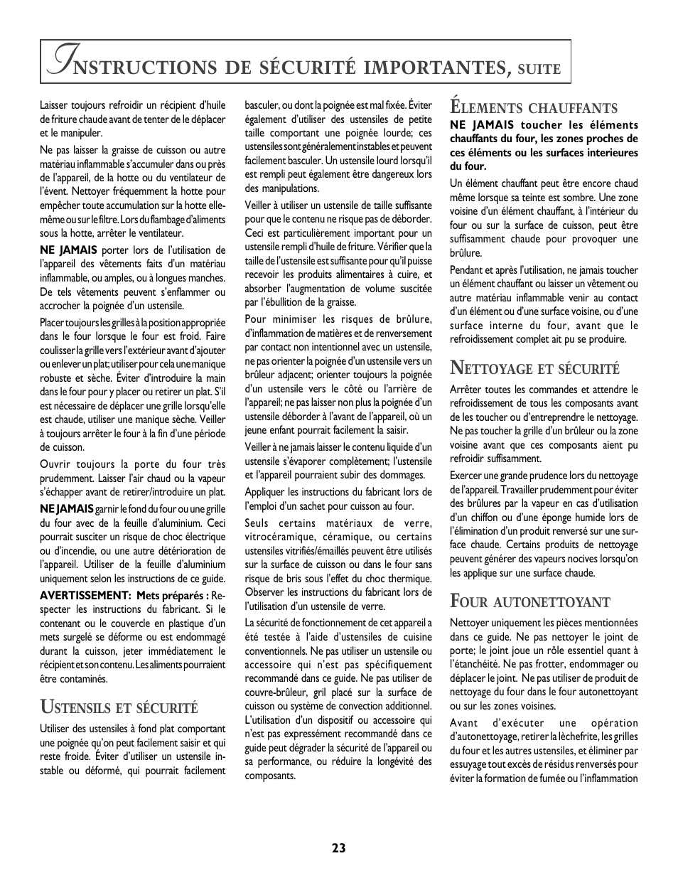 Jenn-Air DUAL-FUEL SLIDE-IN RANGE User Manual | Page 24 / 64