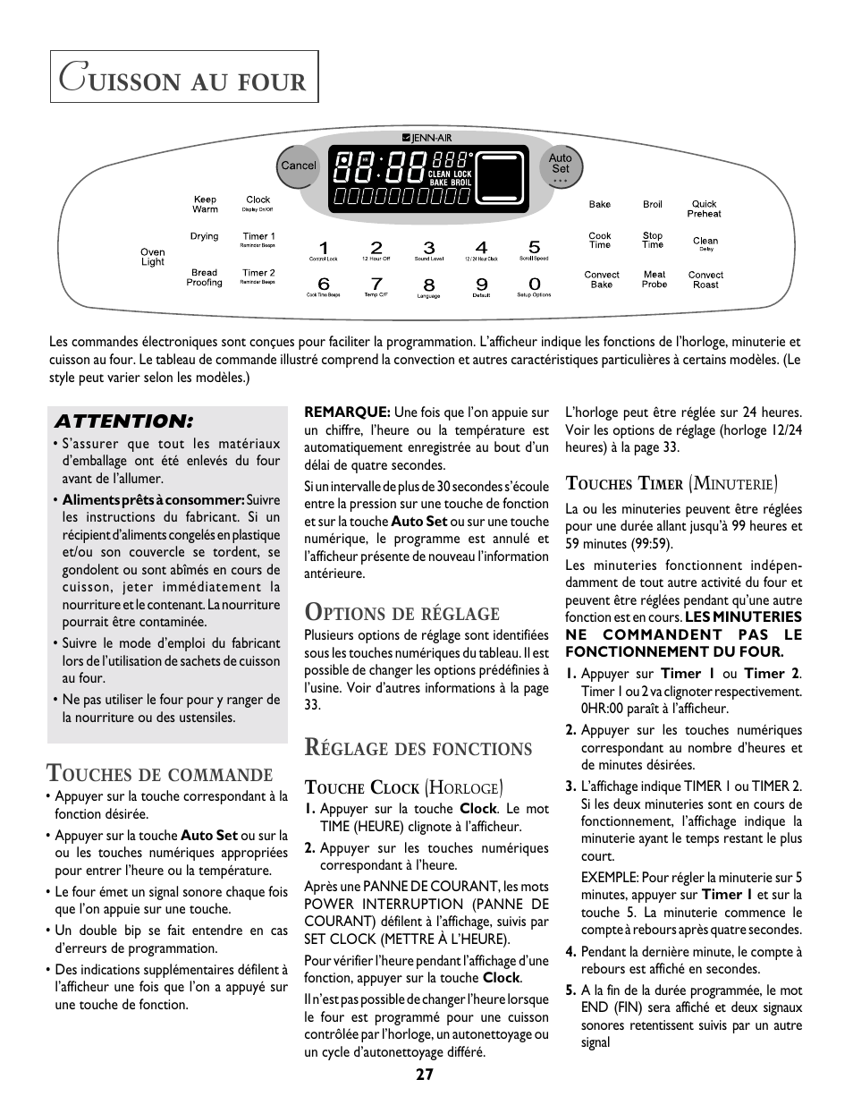 Uisson, Four | Jenn-Air DUAL-FUEL SLIDE-IN RANGE User Manual | Page 28 / 64