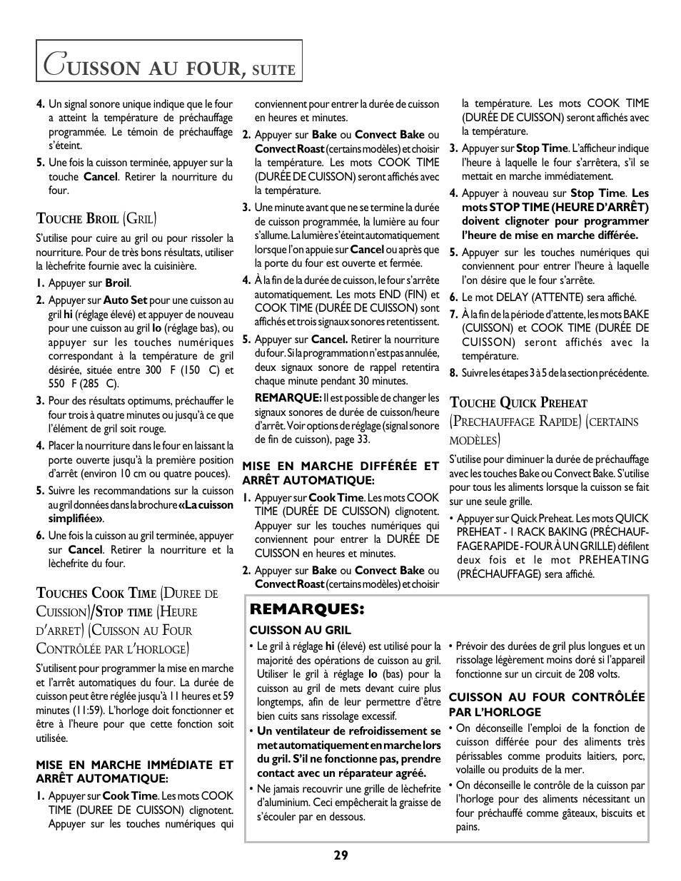 Uisson, Four | Jenn-Air DUAL-FUEL SLIDE-IN RANGE User Manual | Page 30 / 64