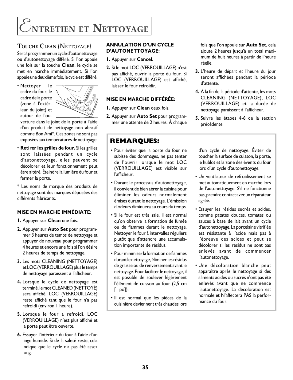 Ntretien, Ettoyage | Jenn-Air DUAL-FUEL SLIDE-IN RANGE User Manual | Page 36 / 64