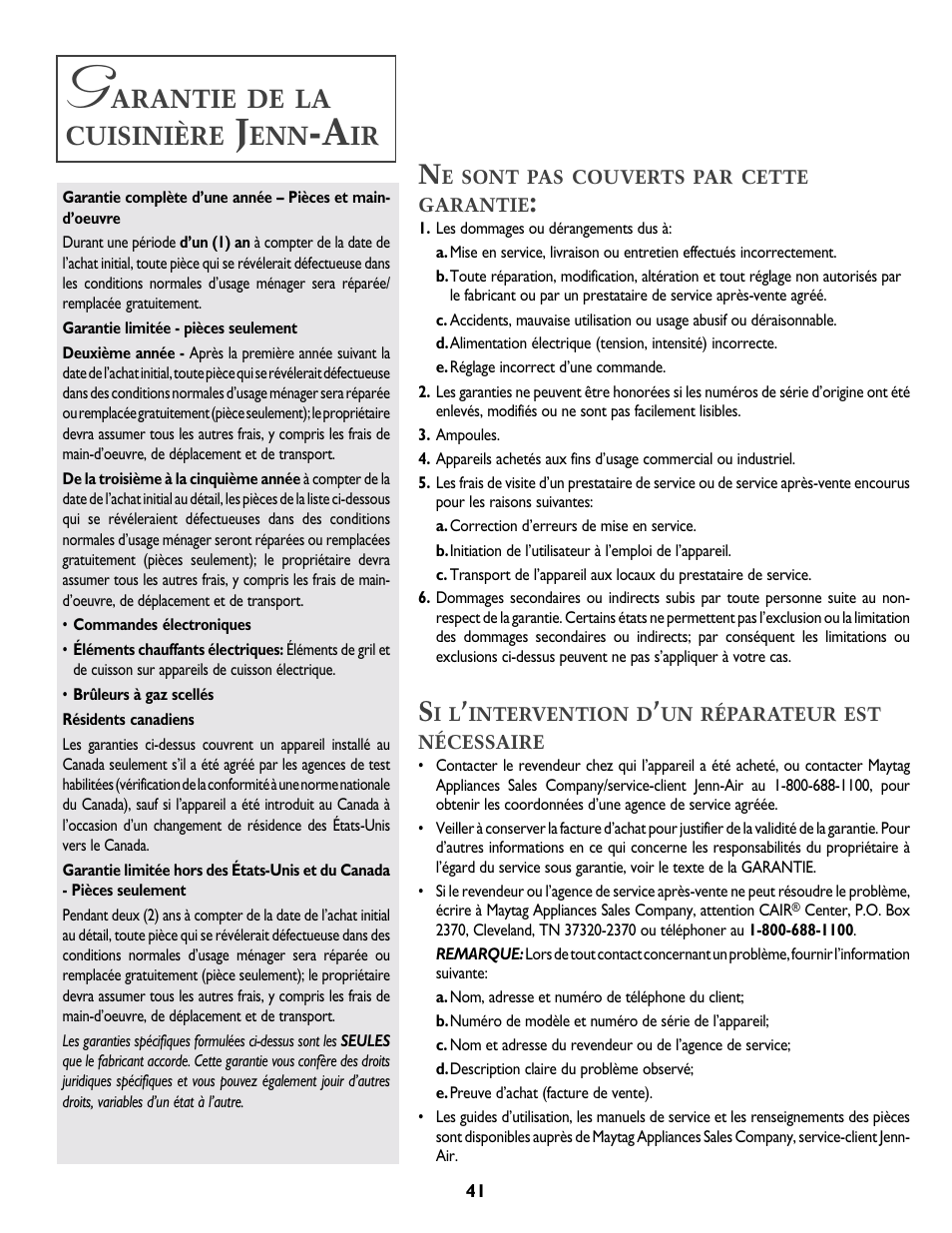 Arantie, La cuisinière | Jenn-Air DUAL-FUEL SLIDE-IN RANGE User Manual | Page 42 / 64