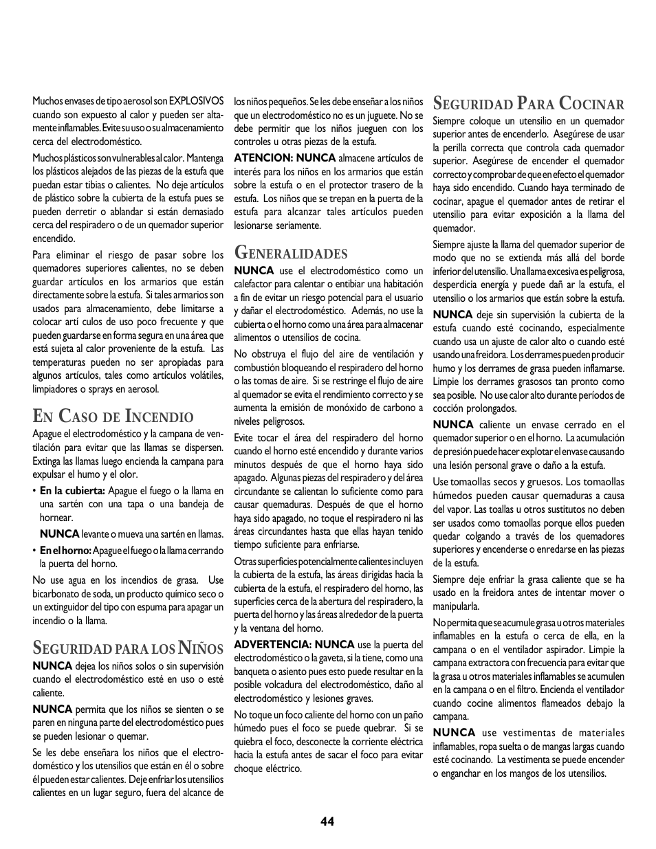 Jenn-Air DUAL-FUEL SLIDE-IN RANGE User Manual | Page 45 / 64