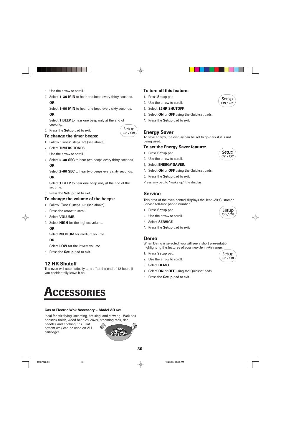 Ccessories | Jenn-Air air filter User Manual | Page 31 / 96