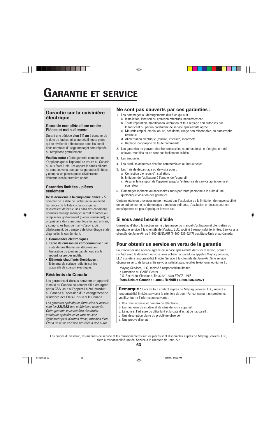 Arantie, Service | Jenn-Air air filter User Manual | Page 64 / 96