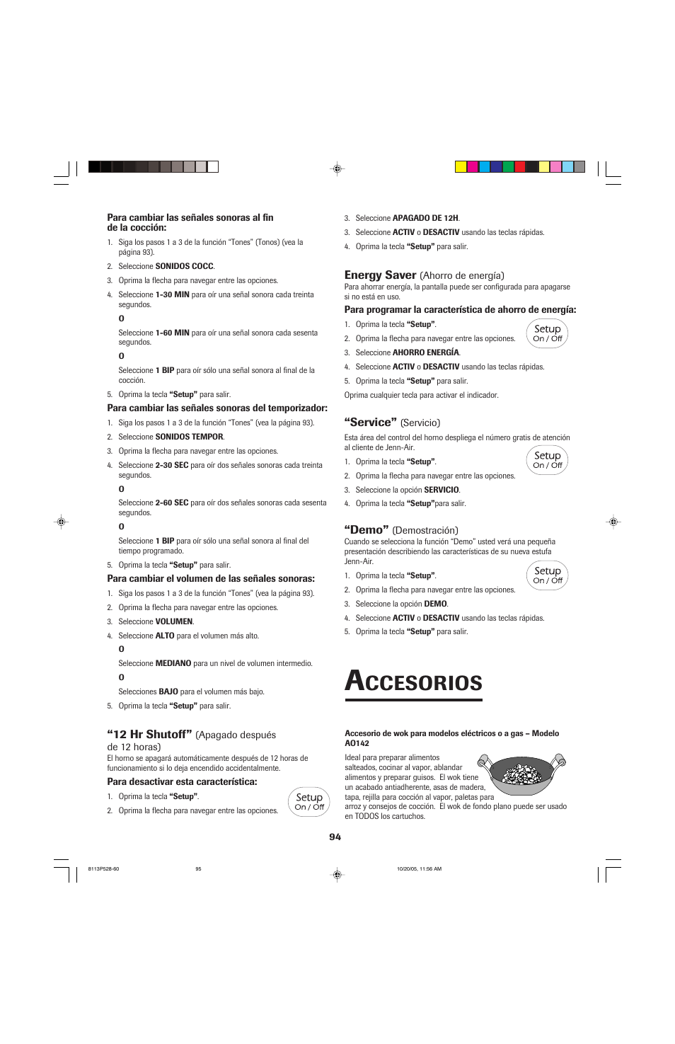 Ccesorios | Jenn-Air air filter User Manual | Page 95 / 96