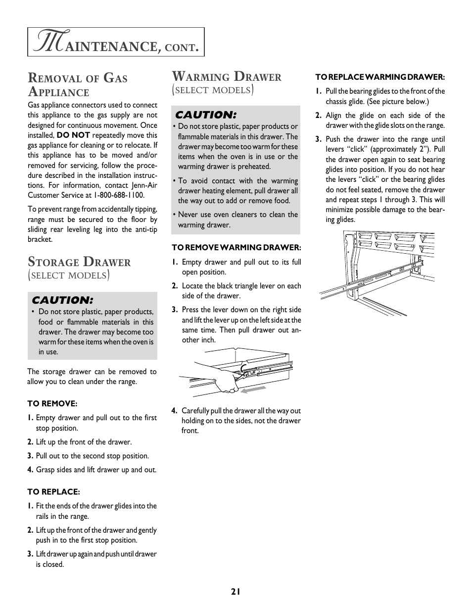 Aintenance | Jenn-Air T2 User Manual | Page 22 / 72